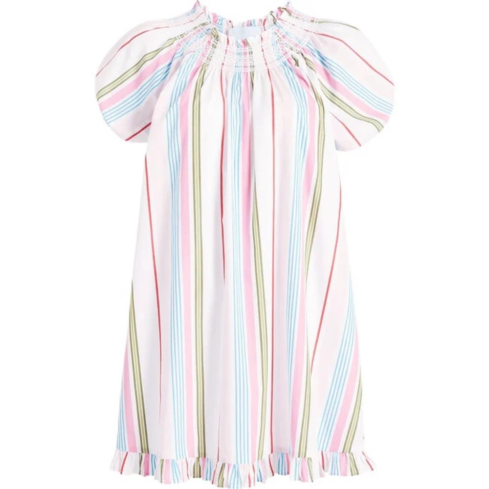 Hill House Genevieve Nap Dress in Rainbow Stripe Like New Size Small